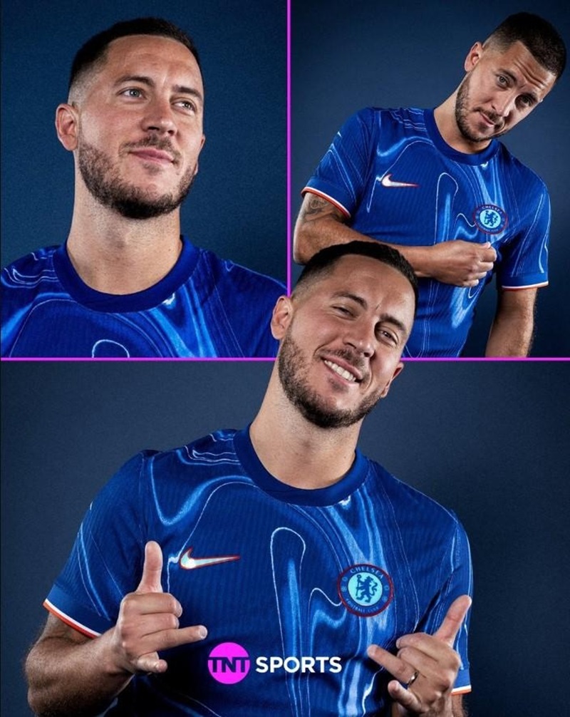 Eden Hazard gây sốt trong trang phục thi đấu mới của Chelsea