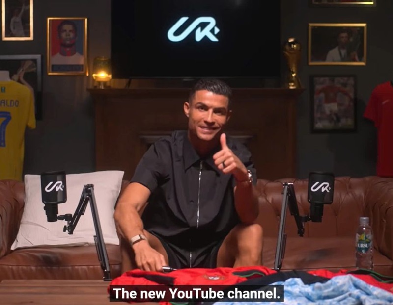 Kênh Youtube của Ronaldo có tốc độ tăng trưởng đáng nể